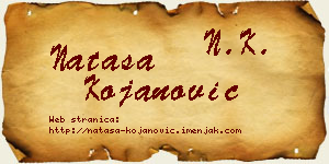Nataša Kojanović vizit kartica